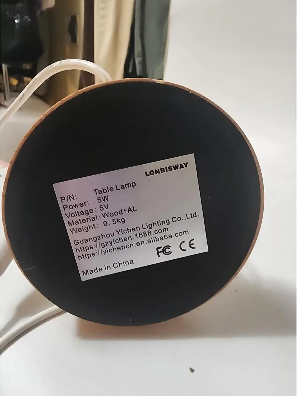 Lonrisway Light Color Changing 5W 5V LED USB Table Lamp